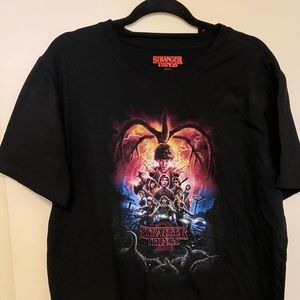 Stranger Things black shirt size LARGE